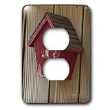 3dRose lsp_24985_6 Bird house Outlet Cover, Multicolor