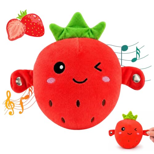 HBSFBH Muñeca Interactiva con Sensor Musical, Peluche de Frutas Musical Interactivo, Juguetee Musica-l Interactivo de Felpa, Piano Musica-l de Peluche para niños, Fiesta de cumpleaños, sofá