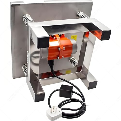 Plataforma Vibratoria de Acero Inoxidable, Mesa Vibradora para Hormigón, Capacidad de Carga 10 kg / 20 kg, para Fabricación de Chocolate, Frecuencia de Vibración 3000-3600 veces/min, Amplitud 1-3 mm, 35×35×22 cm miniatura 6