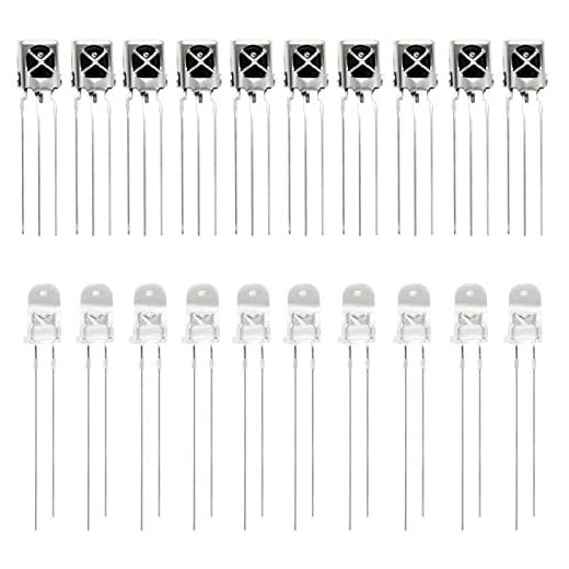 Gikfun Infrared Diode Led IR Emission and Receiver for Arduino (Pack of 10 Pairs) EK8460