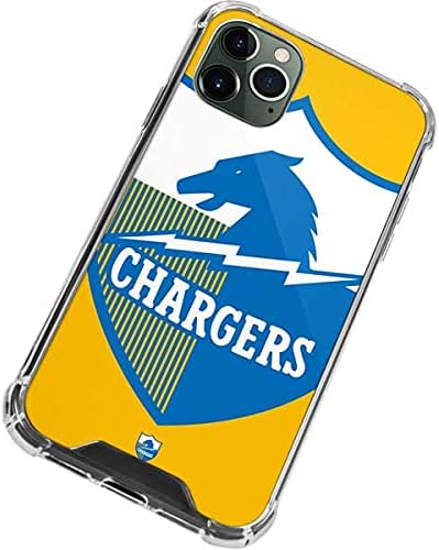 Skinit Clear Phone Case Compatible with iPhone 12 Pro - Officially Licensed NFL Los Angeles Chargers Retro Logo Design