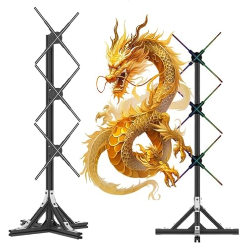 Ventilateur holographique 3D, projecteur holographique 3D LED HD de 50 cm, affichage publicitaire en forme de sapin de Noël avec application et Wi-Fi, pour entreprises,...
