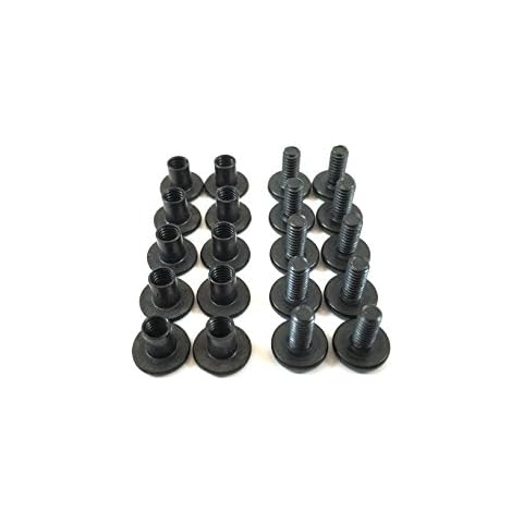 Gun Guy Gear Holster Screws - Chicago Screws - Leathercraft - Black Finish - 10 Pk (1/4" - Two 10 Packs) Cover