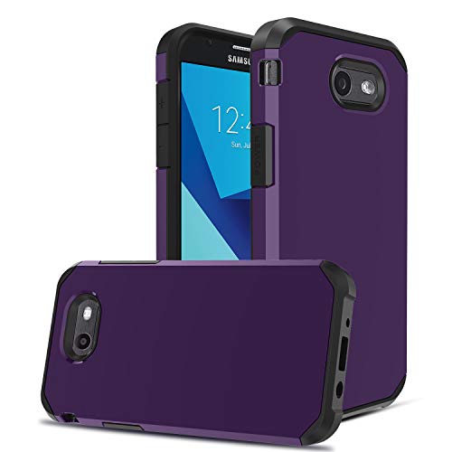 For Samsung Galaxy J3 Emerge / J3 Prime / J3 Mission / J3 Eclipse / J3 2017 / J3 Luna Pro / Sol 2 / Amp Prime 2 / Express Prime 2 Case, OEAGO Hybrid Dual Layer Defender Protective Case Cover (Purple)