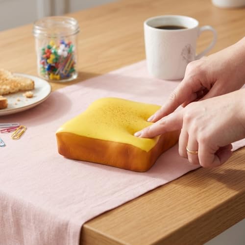 Bread Squish, 2pcs Soft Squeeze Toys with Unique Skin-Like Feel & Slow Rebound, Fidget Sensory Toys for Stress Relief and Fun Bread Squish Toy, Soft Squeeze Fidget, Skin Like Texture Stress Ba - Image 3
