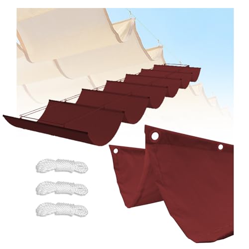 Voile d'ombrage terrasse rétractable durable imperméable avec corde extérieur