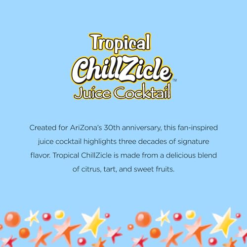 Image of AriZona Tropical Chillzicle | Fruit Juice Cocktail | 22 Fl Oz (24 Pack)
