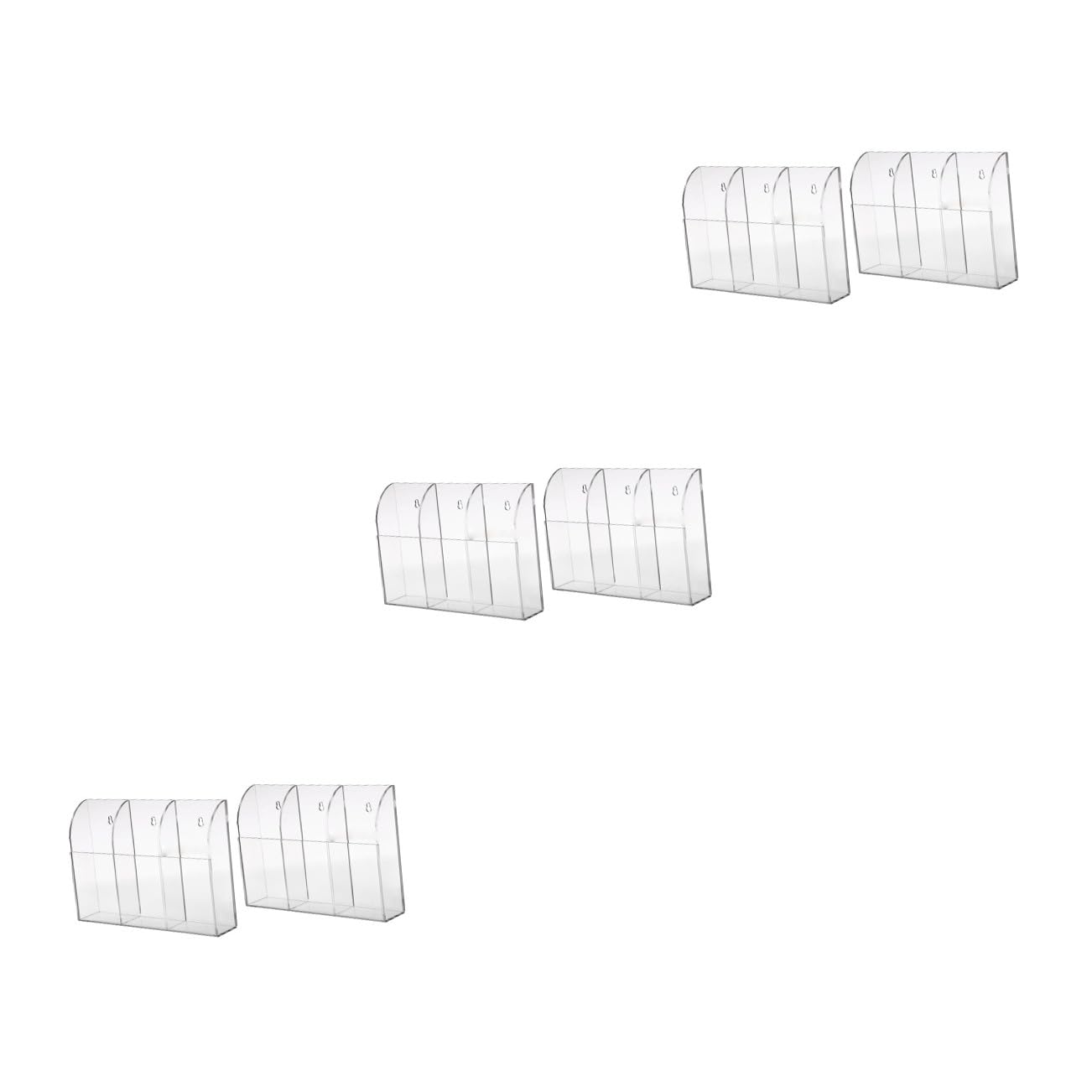 STOBAZA 3juegos Soporte De Pared Para Control Remoto De Acrílico Organizador Transparente Para Almacenamiento De Mandos Para Sala De Estar Oficina y Dormitorio