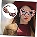 NOLITOY 2pcs Fuzzy Leopard Print Cat Eye Sunglasses for Women Plush Party Eyewear Unique Masquerade Accessories Soft Comfortable Shades for Bold Fashion Statement