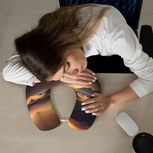 Almohada de viaje de espuma viscoelástica U 30x25 cm miniatura 6