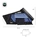 Overland Vehicle Systems XD Everest Cantilever Aluminum Hard Sheel Roof Top Tent with Black Out Kit - Grey Body & Black Rainfly (2 Person Roof Top Tent)