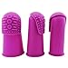 Modern Thimbles | THIK-Grip Series | Small (1) - Medium (1) - Large (1) | Including Flat Head Non-Melting Iron-Over Sewing Pins - 100 Pack - 1.5