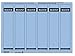 Produktbild Leitz PC-beschriftbare Rückenschilder selbstklebend für Standard- und Hartpappe-Ordner, 150 Stück, Kurzes und schmales Format, 39 x 192 mm, Papier, blau, 16862035