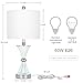 TPAMSWO Crystal Glass Table Lamps Set of 2, Modern 24.5”High Crystal Bedside Lamps, for Bedroom Living Room Home Nightstand Table Lamp(with USB C+A 5V 2.1A Charging Ports)