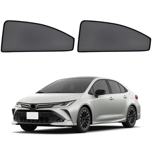KOCZIL Car Window Shades for 2019-2024 Corolla Sedan (Not Fit Touring/Hatchback/Cross) - Rear Side Sun Shade for Baby, Breathable Mesh Car Privacy Covers, UV Protection & Heat Insulation (2PCS)