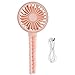 mumisuto Wentylator ręczny, do ponownego ładowania, mini wentylator USB, przenośny wentylator ręczny, zasilany bateriami, dla dzieci, dziewcząt, kobiet, mężczyzn, wewnątrz i na zewnątrz, w podróży