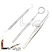 LAJA IMPORTS 3 PC DENTAL INSTRUMENTS SET STAINLESS STEEL