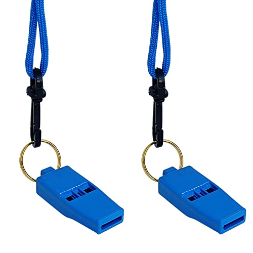 Image of RightCare Windy 636 Sports and Training Pea Less Whistles- Used by Professionals (Pack of 2)- Blue