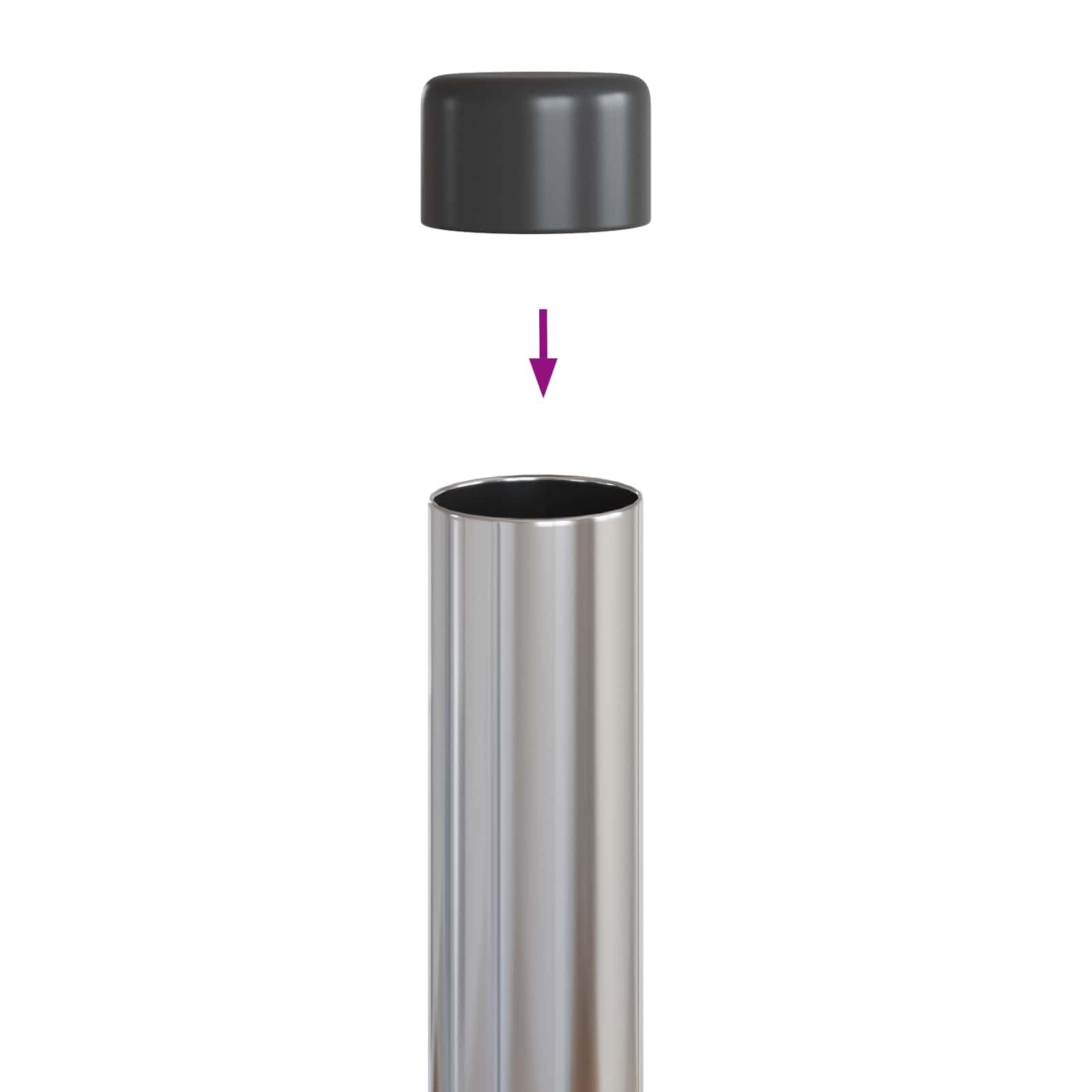 Lot de 12 poteaux de clôture en acier revêtu par pulvérisation de 70 cm de haut, durables, résistants aux intempéries, montage facile pour jardin et terrasse
