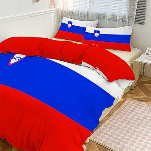 Housse de couette 140x200 drapeau doux pour lit enfant facile à laver sans repassage - 2