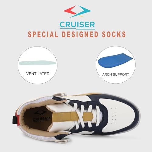 Image of Cruiser Mens Sneaker| Comfort & Style with Soft Cushioned Insole | Classic Canvas Sneakers for Effortless Style |Casual Canvas Sneakers for Daily Comfort |Trendy Lace-Up Design Sneaker (2568)