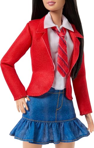 Barbie, Boneca Lupita Inspirada em Rebelde & RBD, Vestindo Uniforme Escolar Removível com Bota e Gra