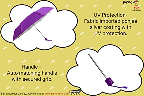 Image of Sun Umbrella S-Series, 3 Fold, UV Protective, Compact and Light weight