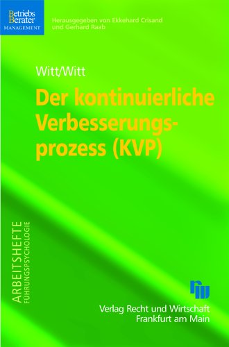 Der kontinuierliche Verbesserungsprozeß [German] 3800573253 Book Cover
