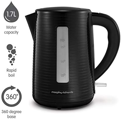 Morphy Richards 108398 Arc Jug Kettle, 3 W, 1.7 liters, Black