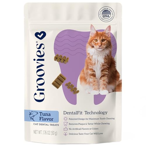 Groovies Cat Dental Treats Tuna 1.76oz (115)