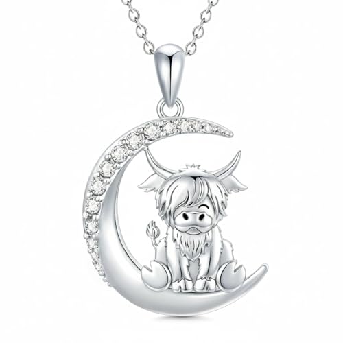 Image of PROESS Animal Birthstone Necklace 925 Sterling Silver Otter /Axolotl /Hippo /Elephant /Dachshund /Monkey /Red Panda Pendant Necklace Animal Birthstone Jewelry Gifts for Women