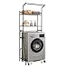 DEMAXIYA Étagère à Linge, étagère de Rangement pour laveuse-sécheuse, étagère de Rangement pour buanderie, étagère de Rangement Peu encombrante à 2/3 Couches, Blanc/Noir