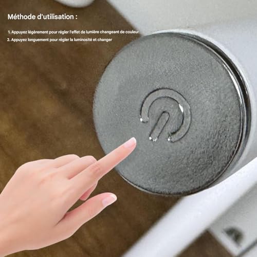 Lampe de table LED avec luminosité ajustable et design épuré