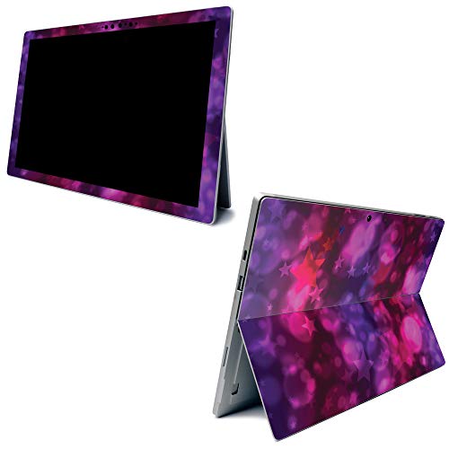 Image of MightySkins Carbon Fiber Skin for Microsoft Surface Pro 7 - Star Power | Textured Carbon Fiber Finish | Easy to Apply, Remove, and Change Styles | Made in The USA