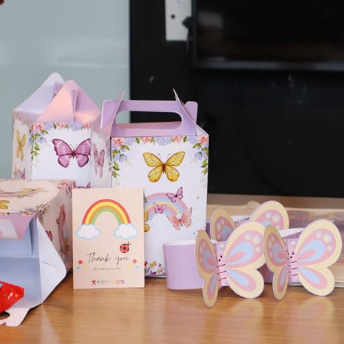 Image of Party Propz Butterfly Decoration Items -18Pcs Butterfly Gift Box, Wrist Band For Kids | Butterfly Theme Birthday Decoration | Butterfly Theme Return Gifts For Kids | Return Gift Bags For Kids Birthday