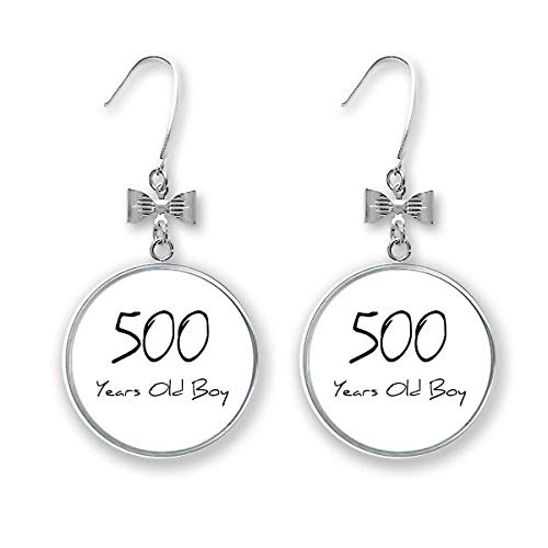 Boucles d'oreilles pendantes art déco pour garçon style vintage