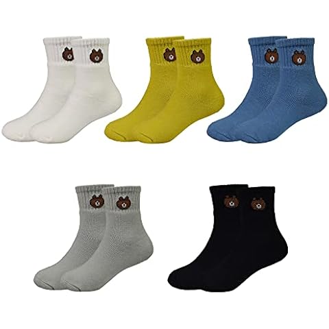 Kids Socks for Boys girls winter socks Toddlers Cotton Walking Hiking Socks - 5 Pairs Thick Warm Socks for 3-5 Years Kids Cover
