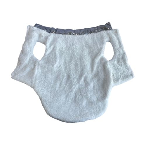 Jaqueta Puffer Pet Impermeável com Forro de Pelúcia, Prata Metálico (XXL)