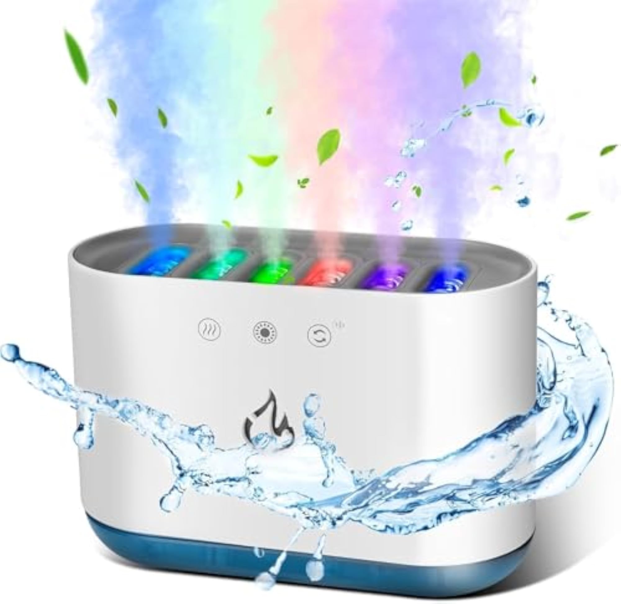 Air Humidifier 900ml Aroma Diffuser with 6 Nozzles and LED Lights