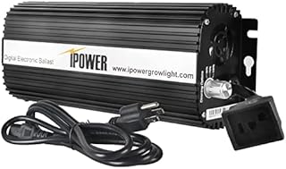iPower GLBLST1000D Horticulture 1000 Watt Digital Dimmable Electronic Ballast for Hydroponics HPS MH Grow Light, 1000W
