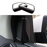 RUIHE Carbon Fiber Color Door Speaker Audio Ring Cover Trim fit for Ford Focus 2012 2013 2014 2015 2016 2017 2018 RS ST Electric S SE SEL Titanium