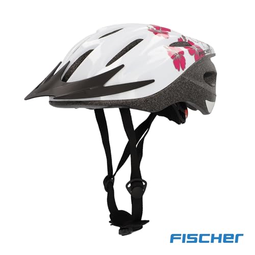 Fischer Erwachsene Fahrradhelm, Radhelm, Cityhelm, Weiß rosa