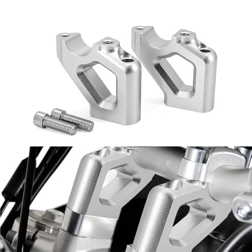 Rehausseur de guidon robuste pour fixation type drag sur Tiger 800 XCA - 2
