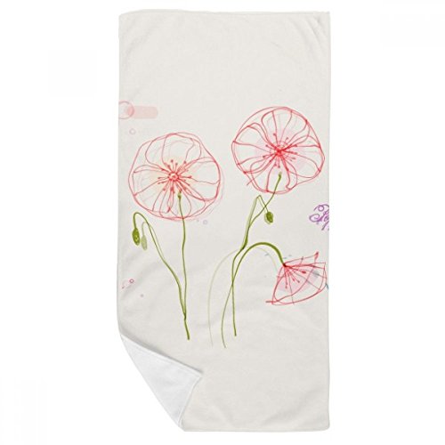 Serviette de bain pavot blanc pour moments bien-être spa - 2