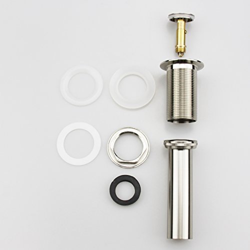 Bathroom Faucet Vessel Pop Up Sink Drain, Brushed Nickel Without Overflow #TOP3