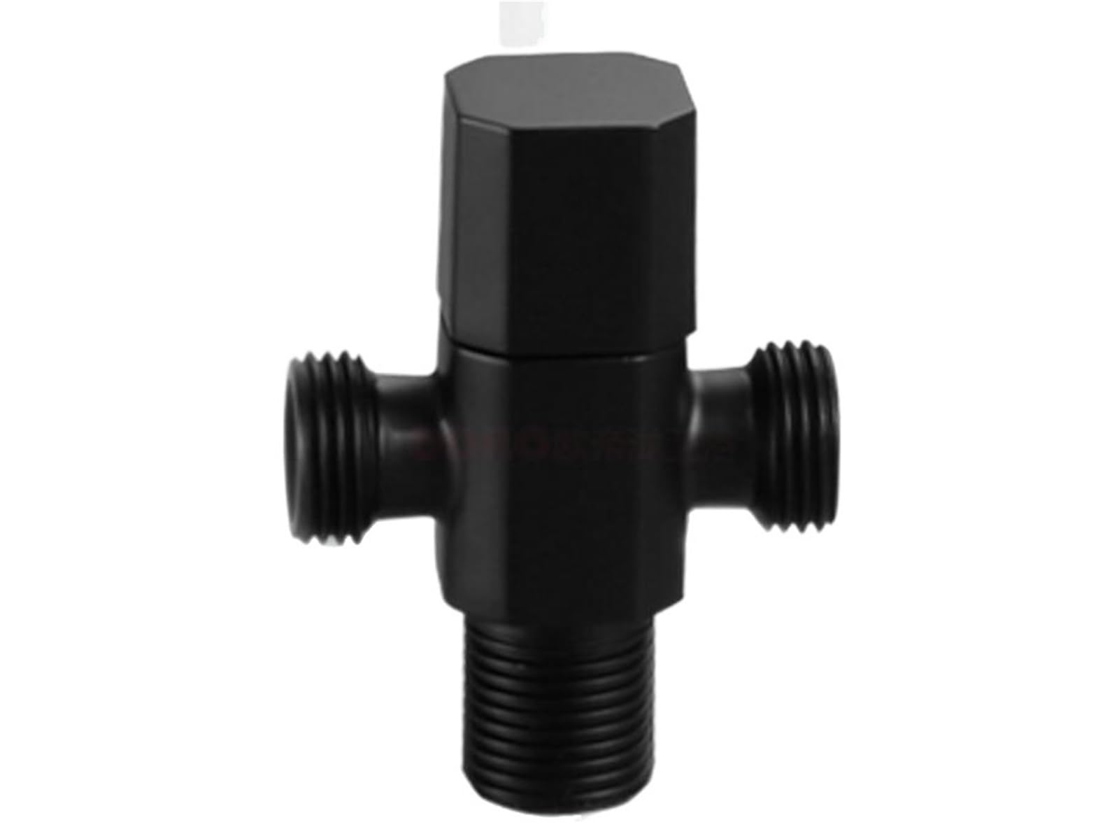 Yilwpv Black B 2 Pcs Faucet Angle Valve Brass Copper Black For Kitchen Bathroom Toilet Cold And Hot Water Stop For Bathroom(Black B)