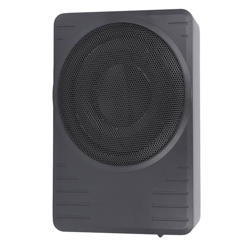 Car de 10 Pulgadas Debajo del Asiento Subwoofer Activo 600W Amplificador INFRUIDADO Subwoofer de Alimentación Activa del bajo Premium, Entrada de Alto Nivel para Camión,