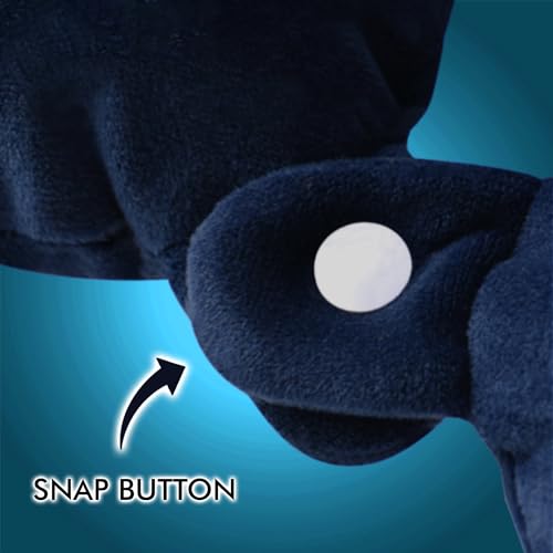 Image of Billebon Premium Neck Pillow Eye Mask Combo Airplane Travel Pillow with Comfortable Velvet Sleeping Eyemask Head Rest Pillow & 30 Years Warranty