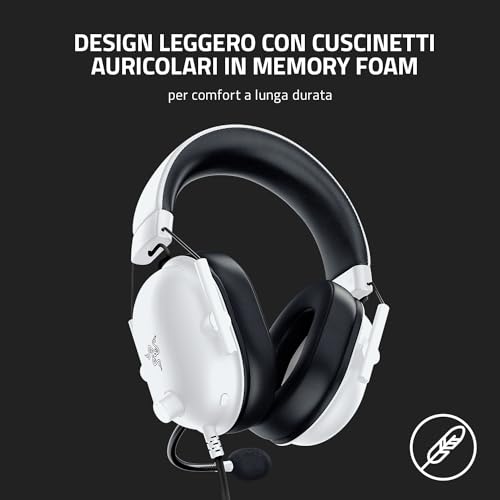 BlackShark V2 X - Cuffie da Gioco Esports Cablate Multipiattaperma (Driver TriForce da 50 mm, Microfono cardioide HyperClear, Audio Surround 7.1) Bianco - Cuffia gaming - Immagine 5