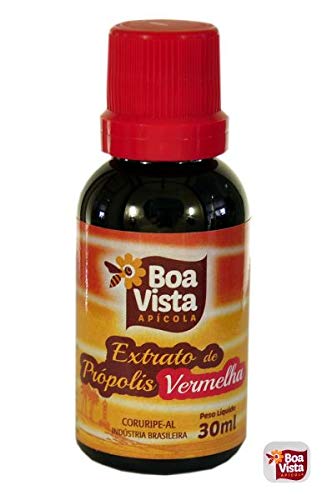 Conjunto com 4 Extrato de Própolis Vermelha de Alagoas-Brasil. 30ml. Contém álcool de cereais.